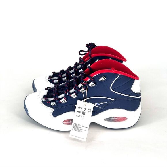 Reebok Navy Blue and White Athletic Shoes with Hexalite Cushioning main image 7